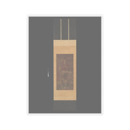 Unidentified artist - Shakyamuni with luohan, heavenly king, and boys - early 17th century v2 - STICKER Vinyl Kiss-Cut Decal