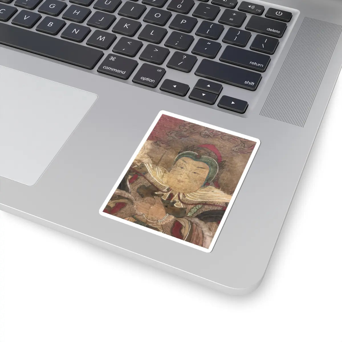 Unidentified artist - Shakyamuni with luohan, heavenly king, and boys - early 17th century v5 - STICKER Vinyl Kiss-Cut Decal