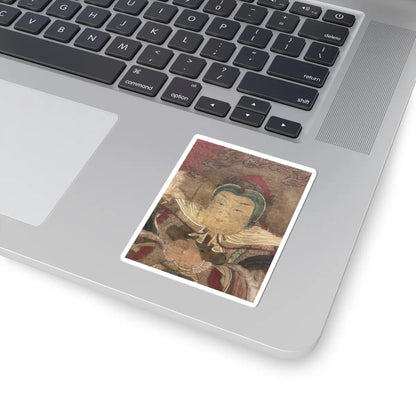 Unidentified artist - Shakyamuni with luohan, heavenly king, and boys - early 17th century v5 - STICKER Vinyl Kiss-Cut Decal