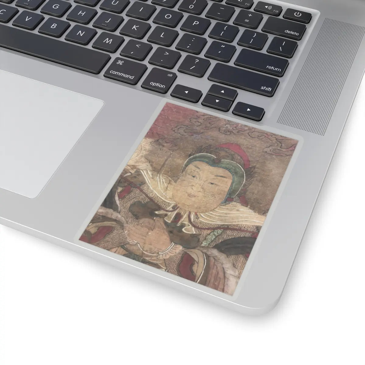 Unidentified artist - Shakyamuni with luohan, heavenly king, and boys - early 17th century v5 - STICKER Vinyl Kiss-Cut Decal