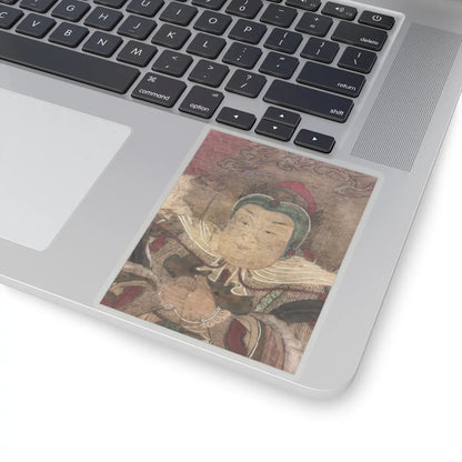 Unidentified artist - Shakyamuni with luohan, heavenly king, and boys - early 17th century v5 - STICKER Vinyl Kiss-Cut Decal