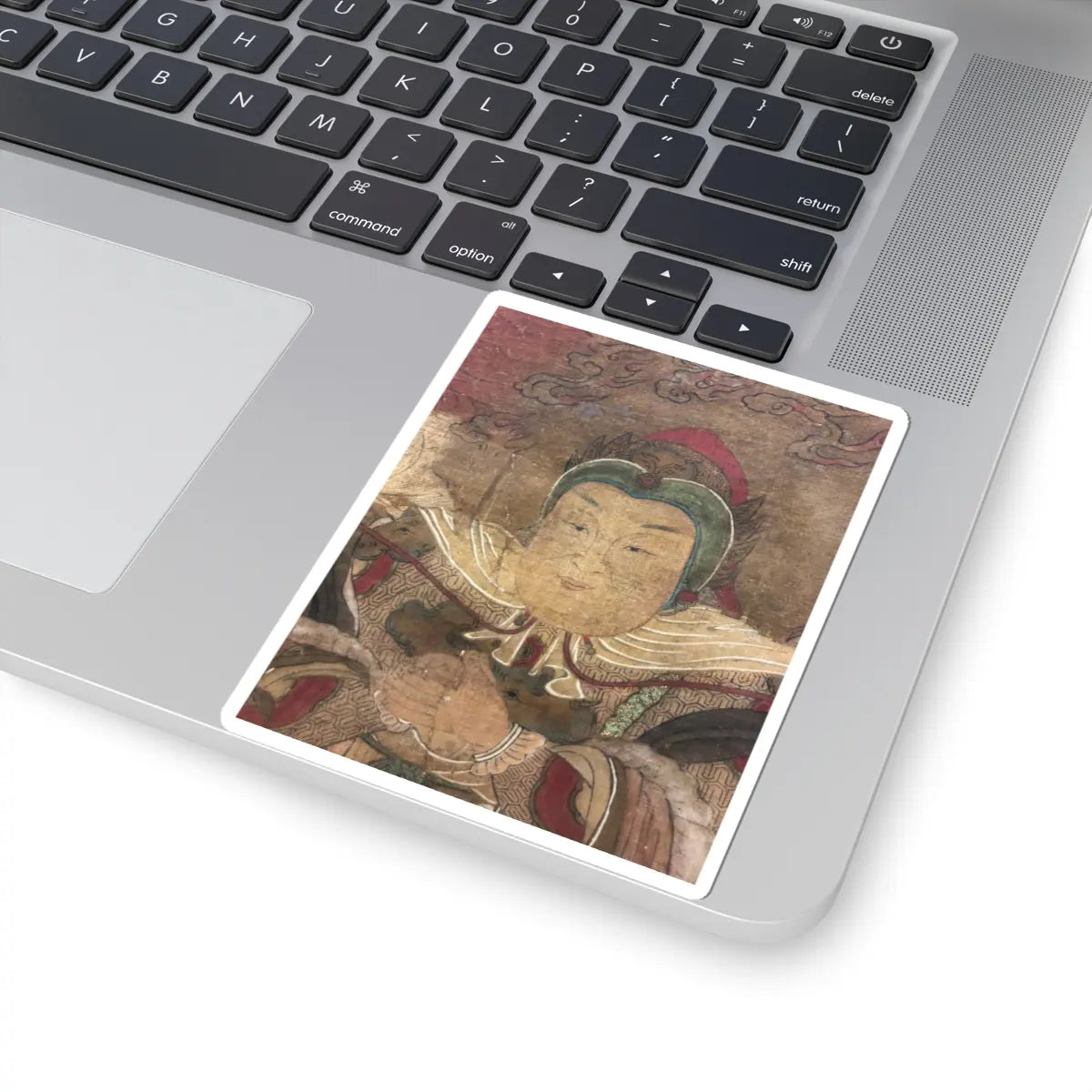 Unidentified artist - Shakyamuni with luohan, heavenly king, and boys - early 17th century v5 - STICKER Vinyl Kiss-Cut Decal