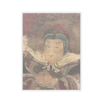 Unidentified artist - Shakyamuni with luohan, heavenly king, and boys - early 17th century v5 - STICKER Vinyl Kiss-Cut Decal