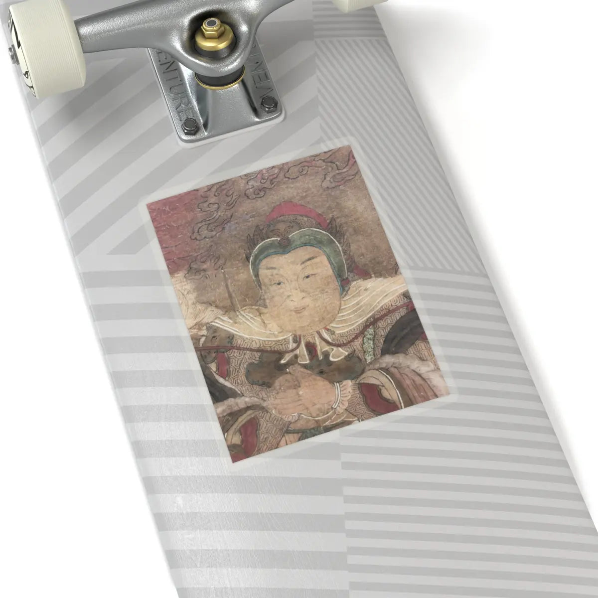 Unidentified artist - Shakyamuni with luohan, heavenly king, and boys - early 17th century v5 - STICKER Vinyl Kiss-Cut Decal