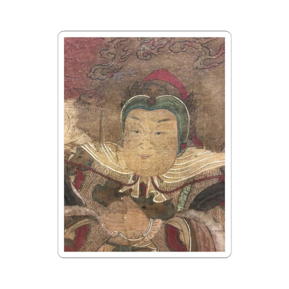 Unidentified artist - Shakyamuni with luohan, heavenly king, and boys - early 17th century v5 - STICKER Vinyl Kiss-Cut Decal