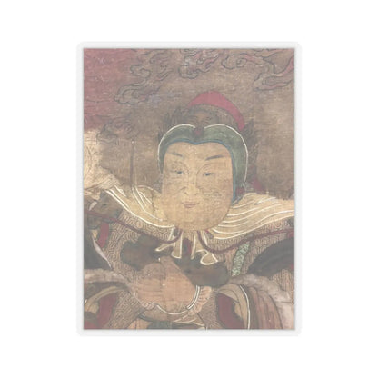 Unidentified artist - Shakyamuni with luohan, heavenly king, and boys - early 17th century v5 - STICKER Vinyl Kiss-Cut Decal