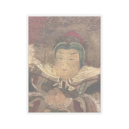 Unidentified artist - Shakyamuni with luohan, heavenly king, and boys - early 17th century v5 - STICKER Vinyl Kiss-Cut Decal