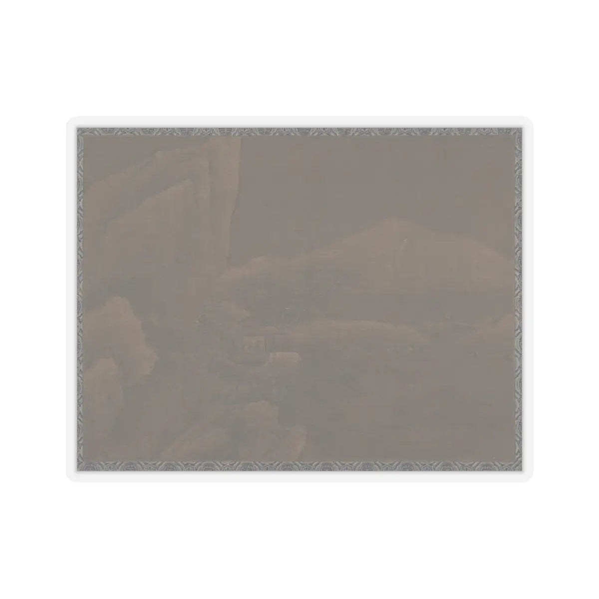 Unidentified artist - Snow Landscape - unknown - STICKER Vinyl Kiss-Cut Decal