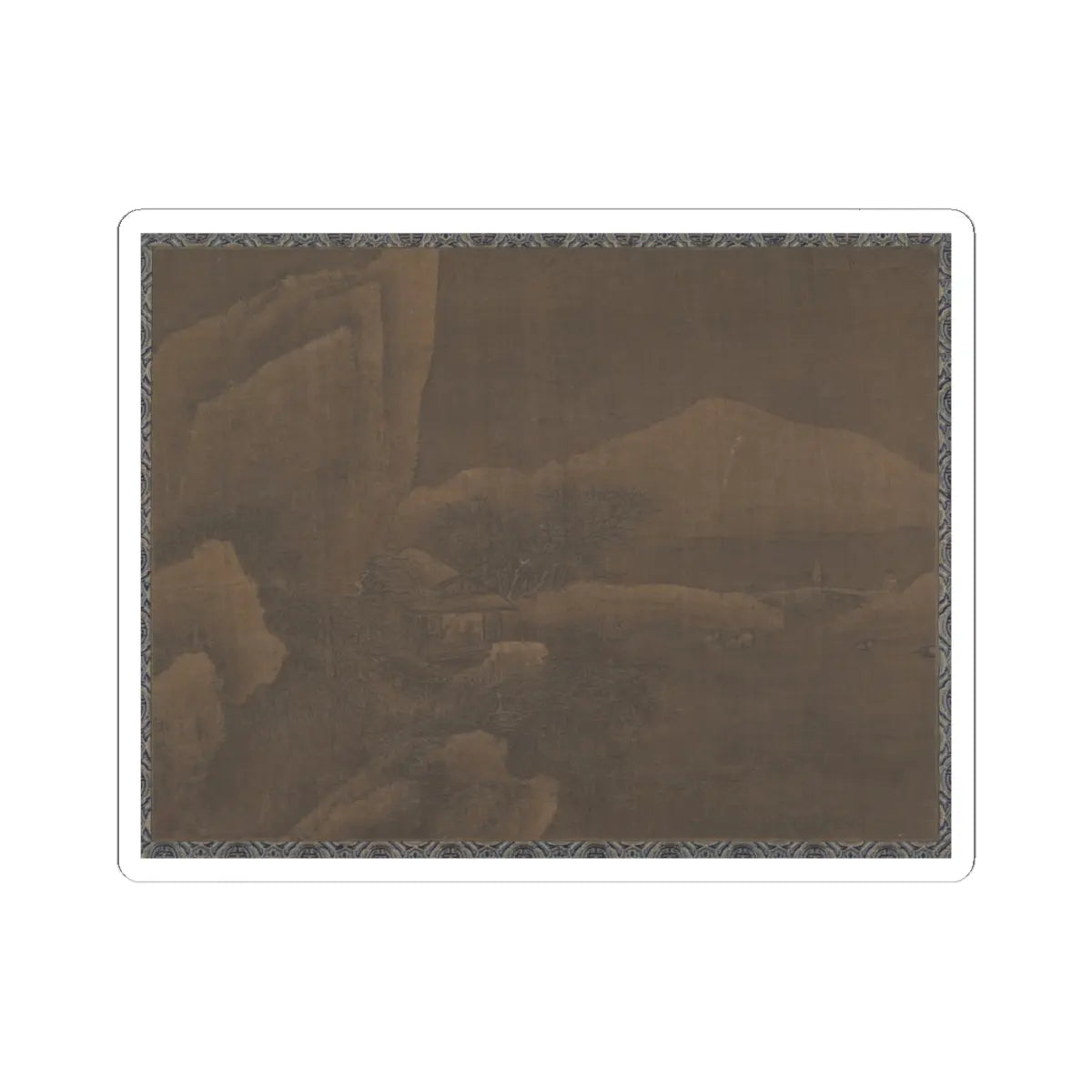 Unidentified artist - Snow Landscape - unknown - STICKER Vinyl Kiss-Cut Decal