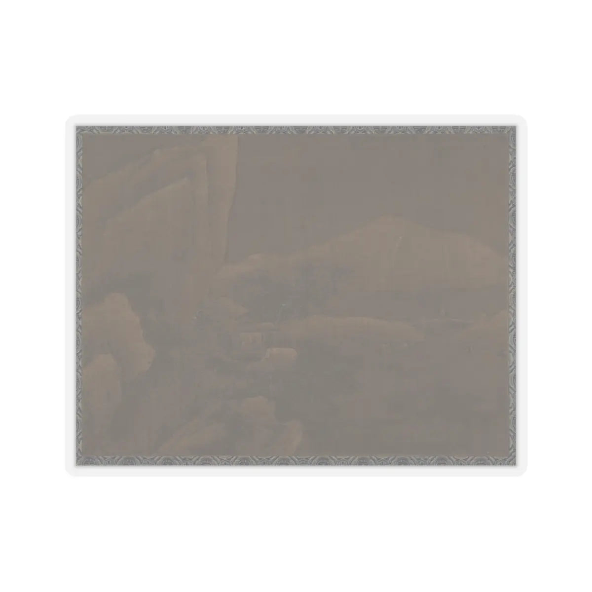 Unidentified artist - Snow Landscape - unknown - STICKER Vinyl Kiss-Cut Decal
