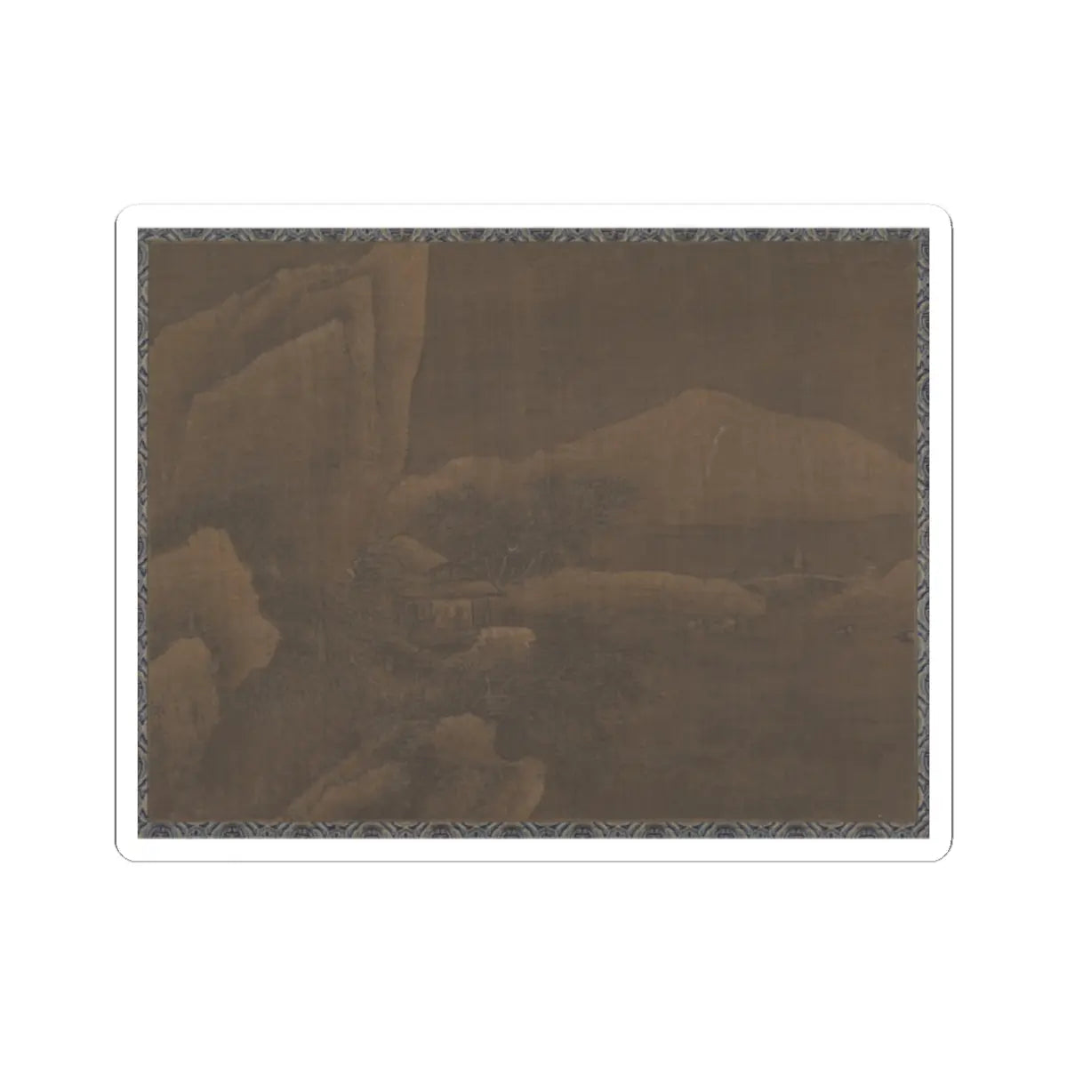 Unidentified artist - Snow Landscape - unknown - STICKER Vinyl Kiss-Cut Decal