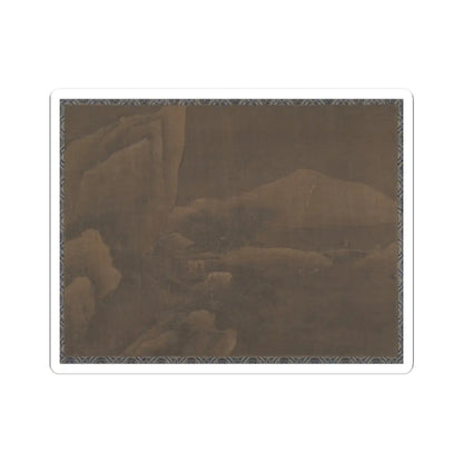 Unidentified artist - Snow Landscape - unknown - STICKER Vinyl Kiss-Cut Decal