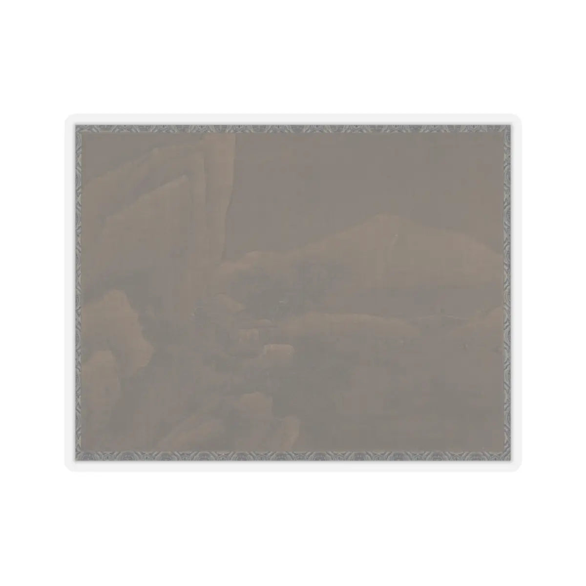 Unidentified artist - Snow Landscape - unknown - STICKER Vinyl Kiss-Cut Decal