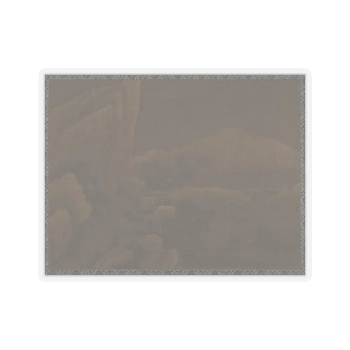 Unidentified artist - Snow Landscape - unknown - STICKER Vinyl Kiss-Cut Decal