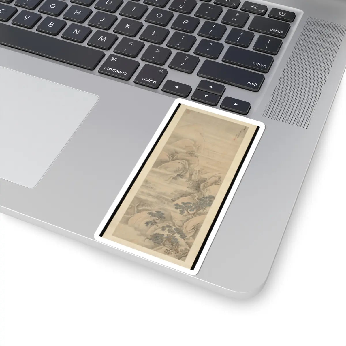 Unidentified artist - Snowscape - dated 1682 v1 - STICKER Vinyl Kiss-Cut Decal