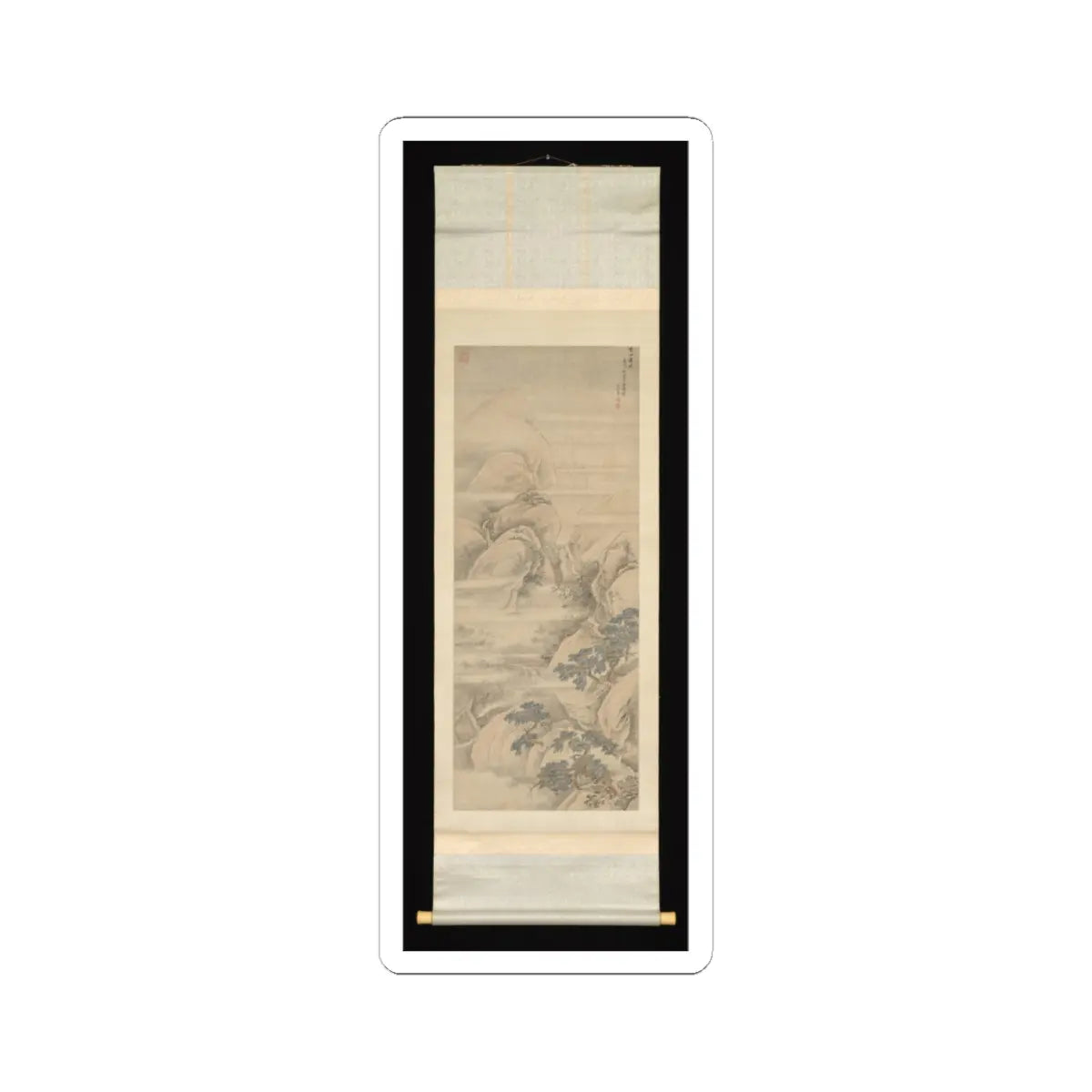 Unidentified artist - Snowscape - dated 1682 v2 - STICKER Vinyl Kiss-Cut Decal