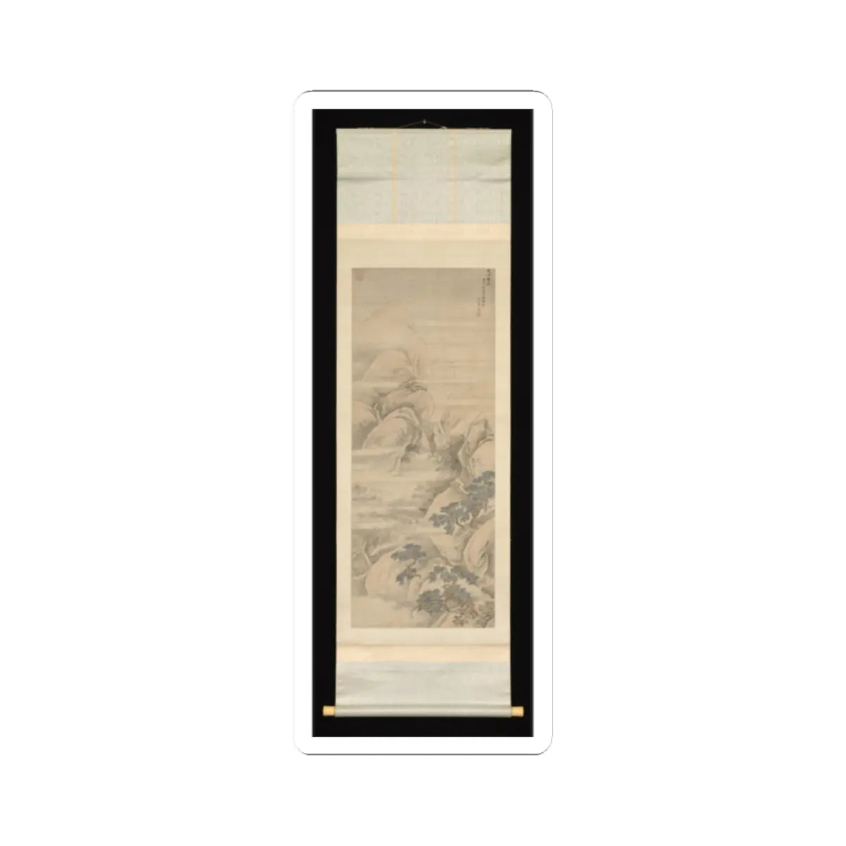 Unidentified artist - Snowscape - dated 1682 v2 - STICKER Vinyl Kiss-Cut Decal