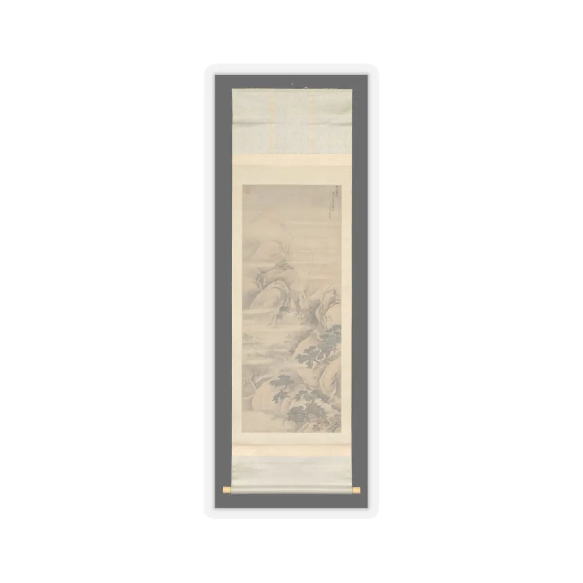 Unidentified artist - Snowscape - dated 1682 v2 - STICKER Vinyl Kiss-Cut Decal