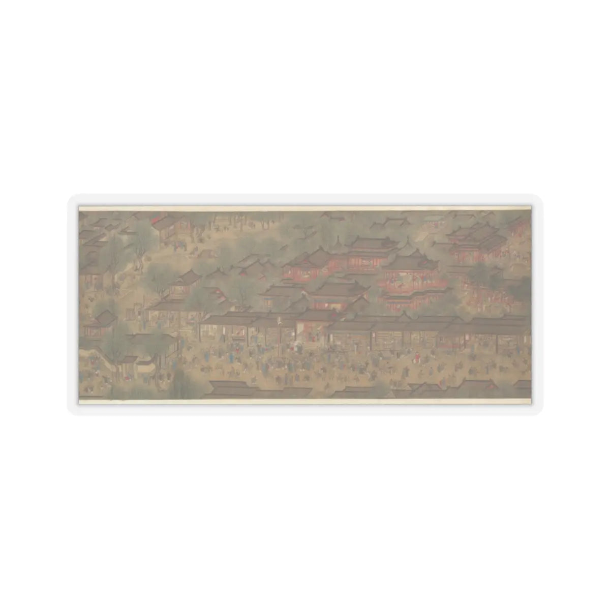 Unidentified artist - Spring Festival on the River - 18th century v10 - STICKER Vinyl Kiss-Cut Decal