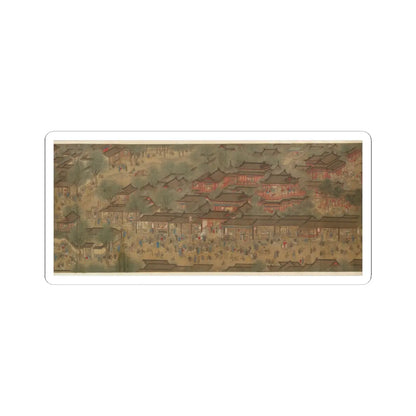 Unidentified artist - Spring Festival on the River - 18th century v10 - STICKER Vinyl Kiss-Cut Decal