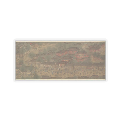 Unidentified artist - Spring Festival on the River - 18th century v10 - STICKER Vinyl Kiss-Cut Decal