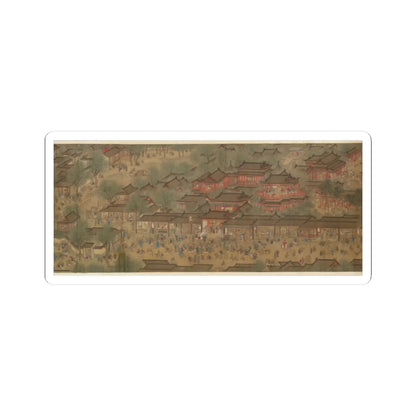 Unidentified artist - Spring Festival on the River - 18th century v10 - STICKER Vinyl Kiss-Cut Decal