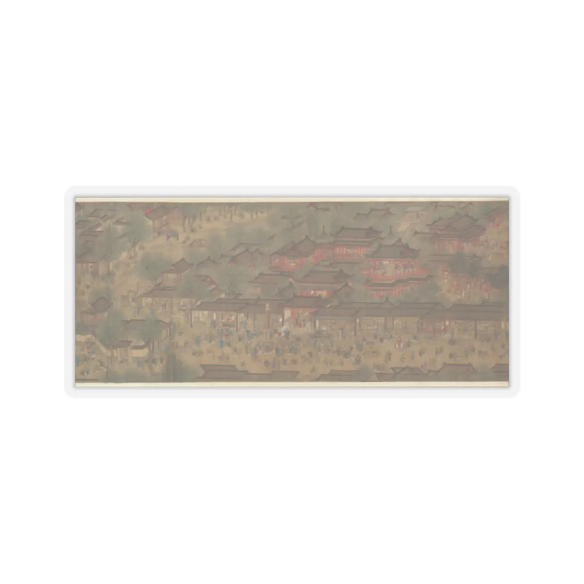 Unidentified artist - Spring Festival on the River - 18th century v10 - STICKER Vinyl Kiss-Cut Decal