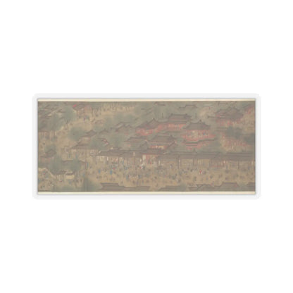 Unidentified artist - Spring Festival on the River - 18th century v10 - STICKER Vinyl Kiss-Cut Decal