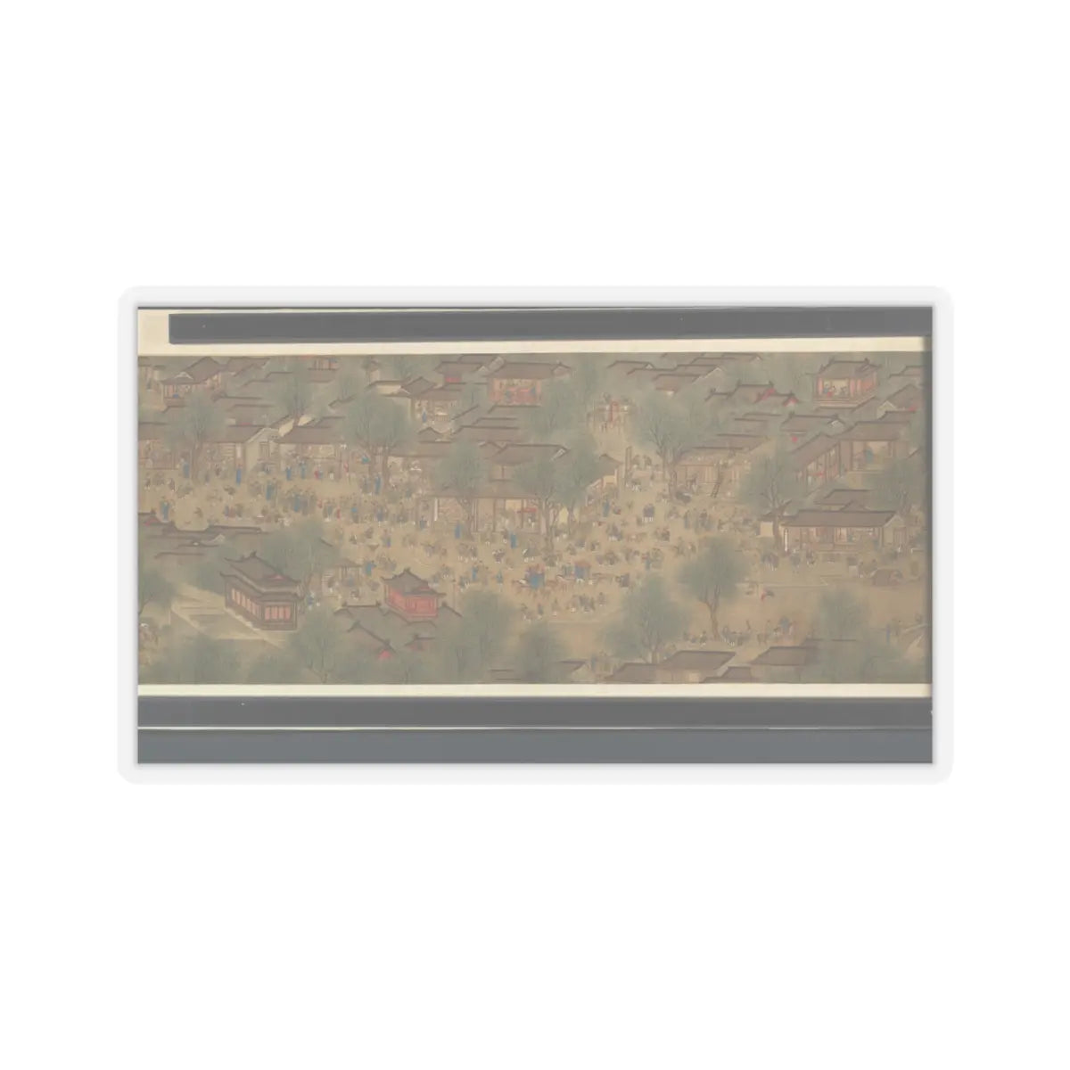 Unidentified artist - Spring Festival on the River - 18th century v12 - STICKER Vinyl Kiss-Cut Decal