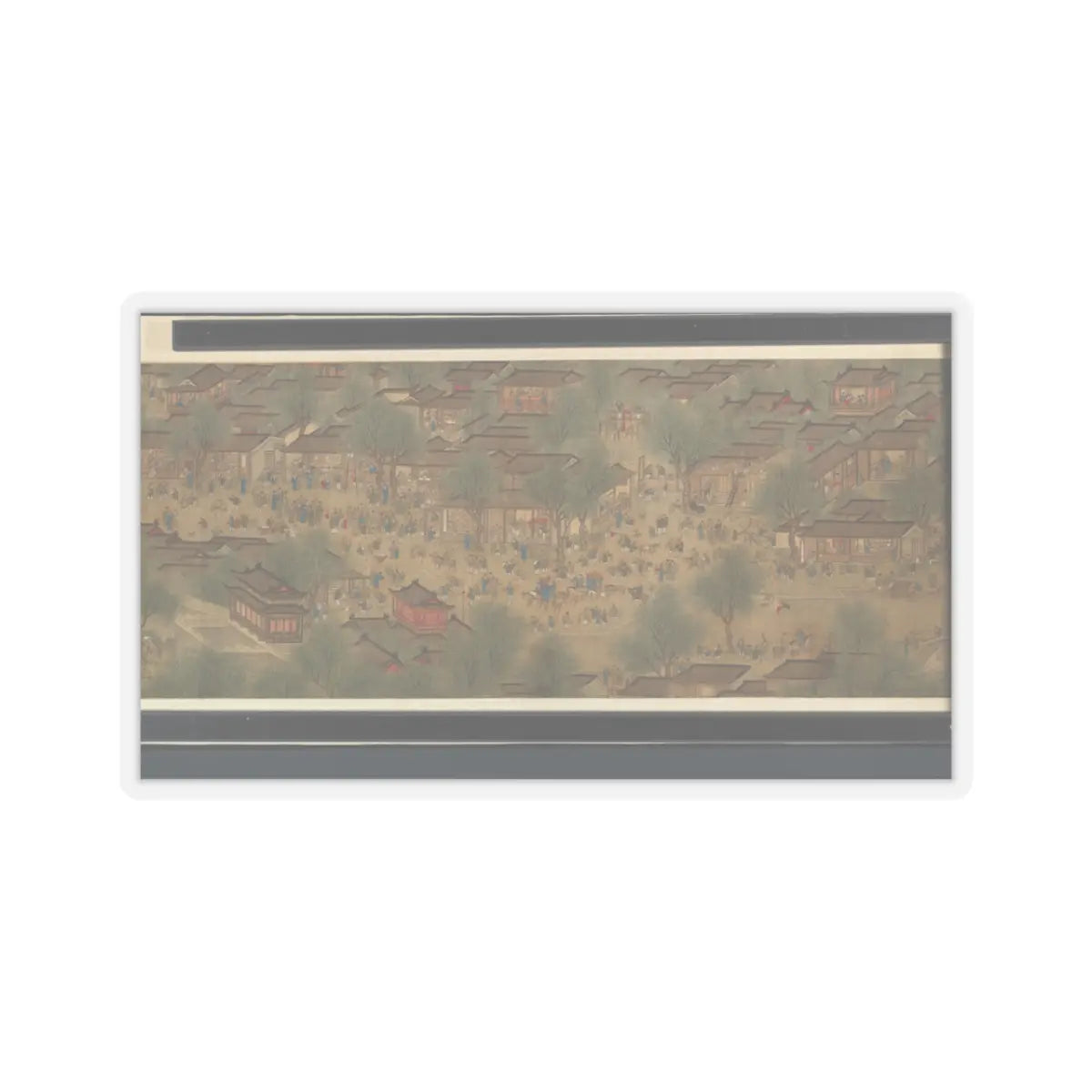 Unidentified artist - Spring Festival on the River - 18th century v12 - STICKER Vinyl Kiss-Cut Decal