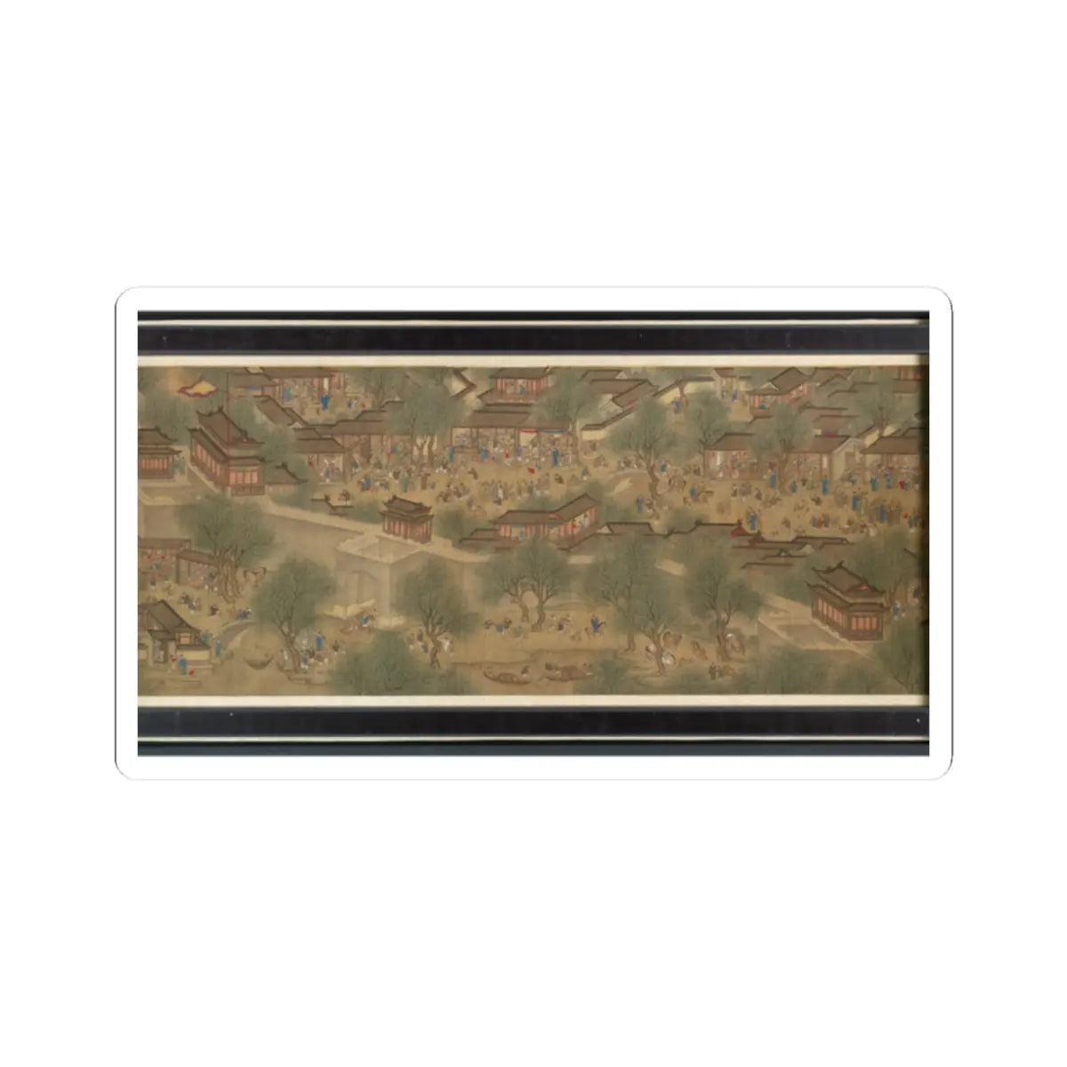 Unidentified artist - Spring Festival on the River - 18th century v13 - STICKER Vinyl Kiss-Cut Decal