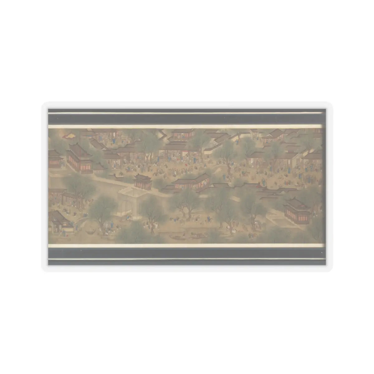 Unidentified artist - Spring Festival on the River - 18th century v13 - STICKER Vinyl Kiss-Cut Decal