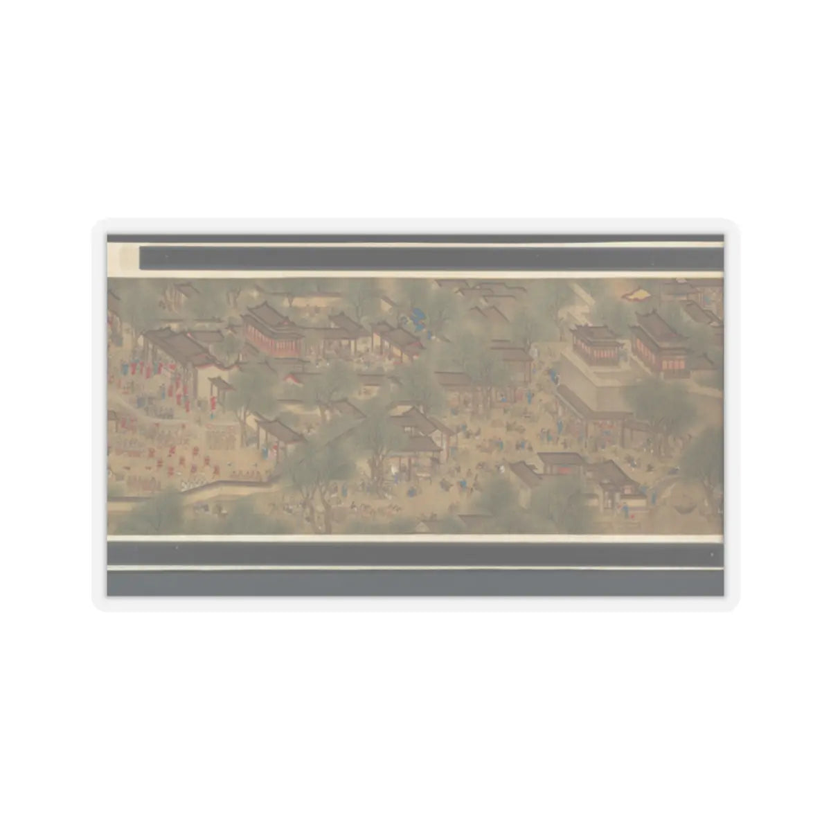 Unidentified artist - Spring Festival on the River - 18th century v14 - STICKER Vinyl Kiss-Cut Decal