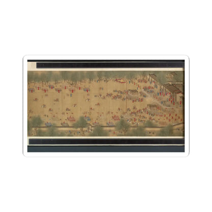 Unidentified artist - Spring Festival on the River - 18th century v15 - STICKER Vinyl Kiss-Cut Decal