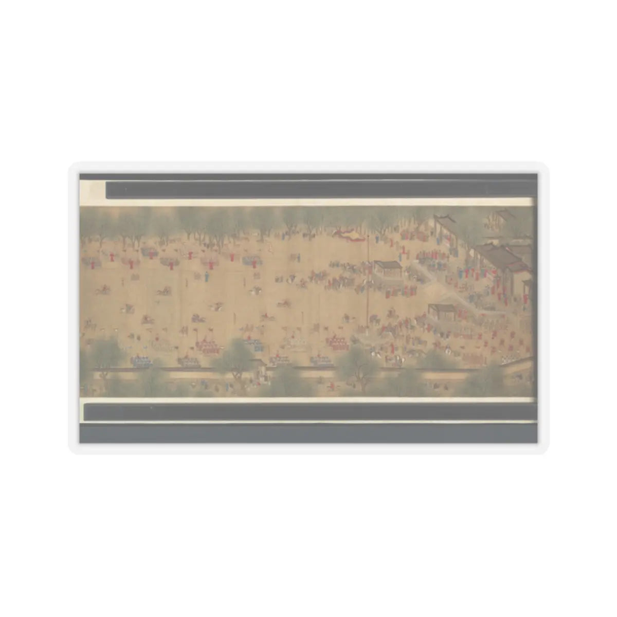 Unidentified artist - Spring Festival on the River - 18th century v15 - STICKER Vinyl Kiss-Cut Decal