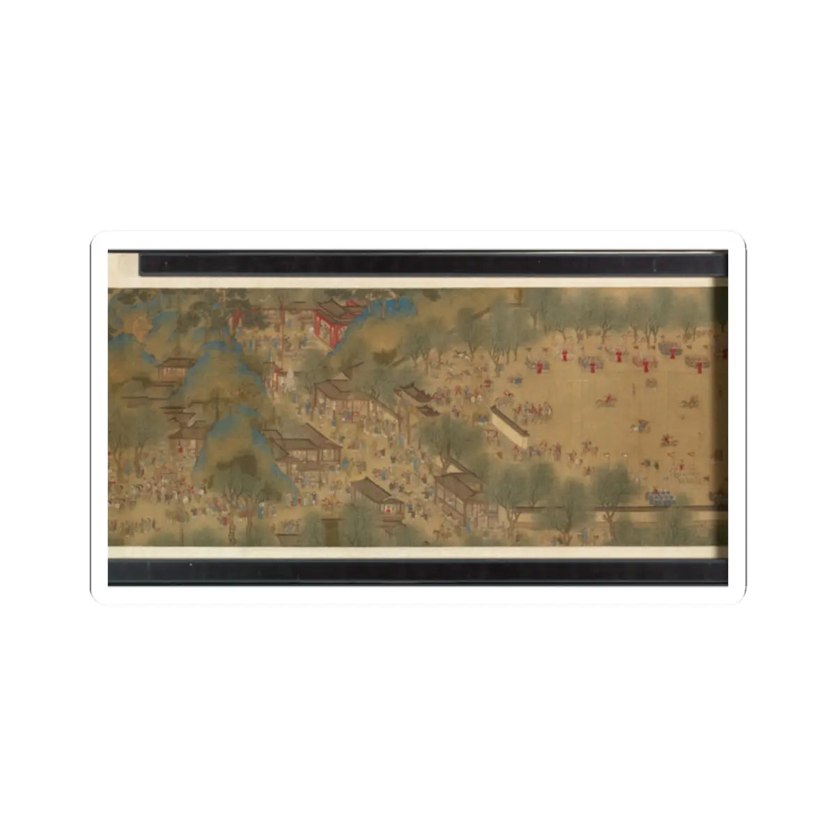 Unidentified artist - Spring Festival on the River - 18th century v16 - STICKER Vinyl Kiss-Cut Decal