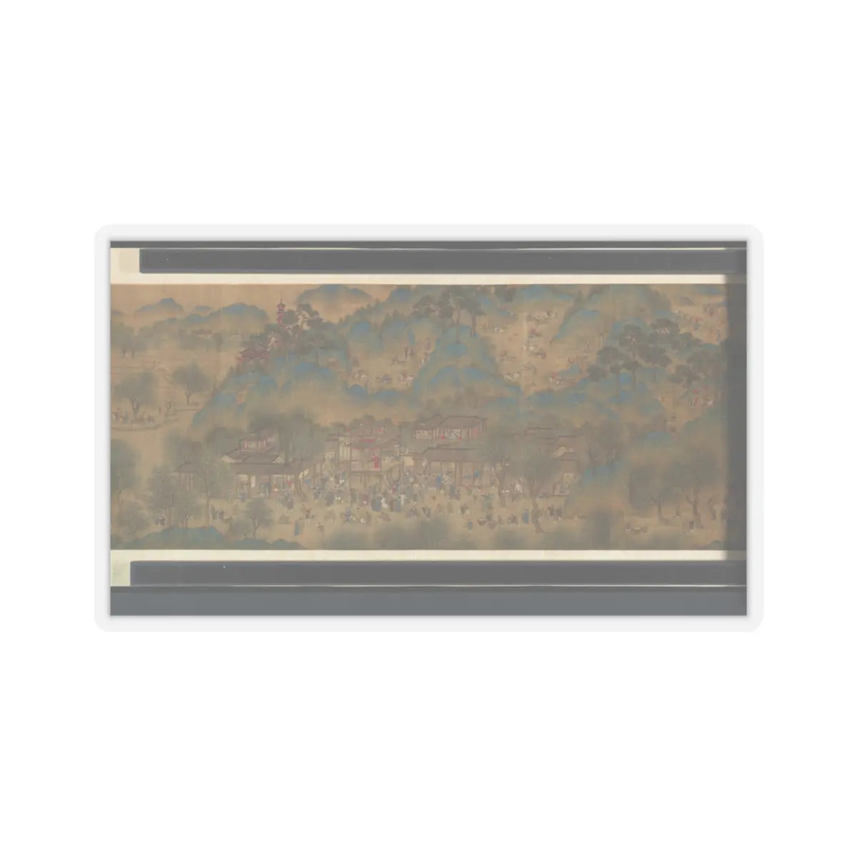 Unidentified artist - Spring Festival on the River - 18th century v18 - STICKER Vinyl Kiss-Cut Decal