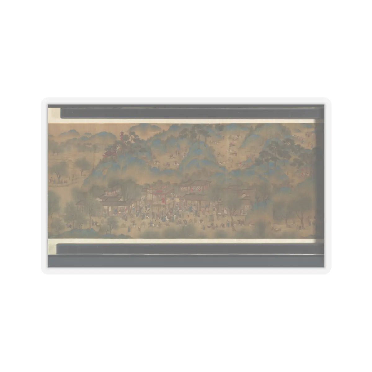 Unidentified artist - Spring Festival on the River - 18th century v18 - STICKER Vinyl Kiss-Cut Decal