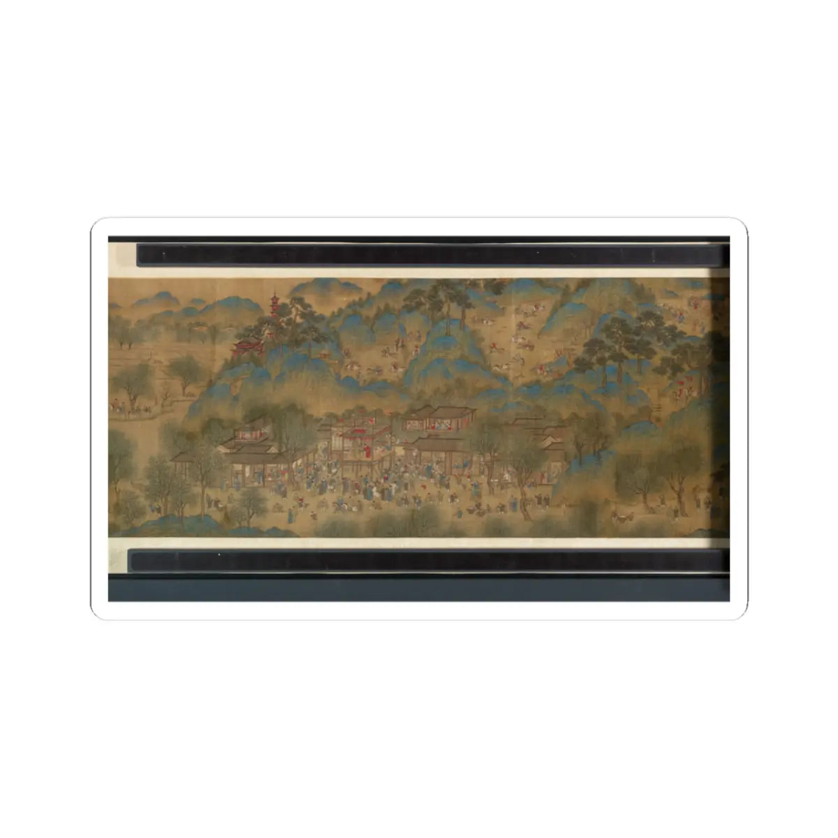 Unidentified artist - Spring Festival on the River - 18th century v18 - STICKER Vinyl Kiss-Cut Decal