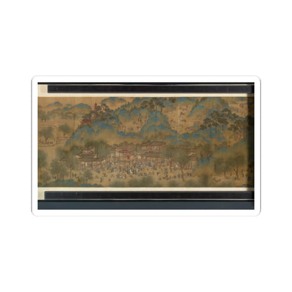 Unidentified artist - Spring Festival on the River - 18th century v18 - STICKER Vinyl Kiss-Cut Decal