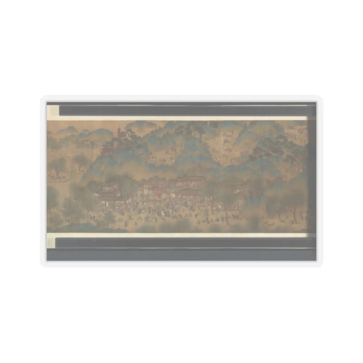 Unidentified artist - Spring Festival on the River - 18th century v18 - STICKER Vinyl Kiss-Cut Decal