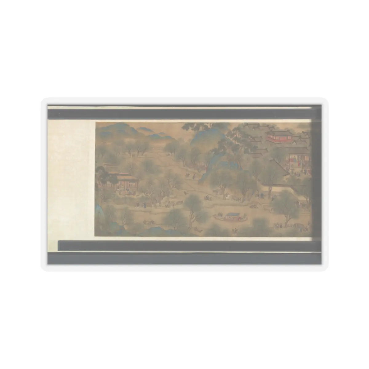 Unidentified artist - Spring Festival on the River - 18th century v20 - STICKER Vinyl Kiss-Cut Decal