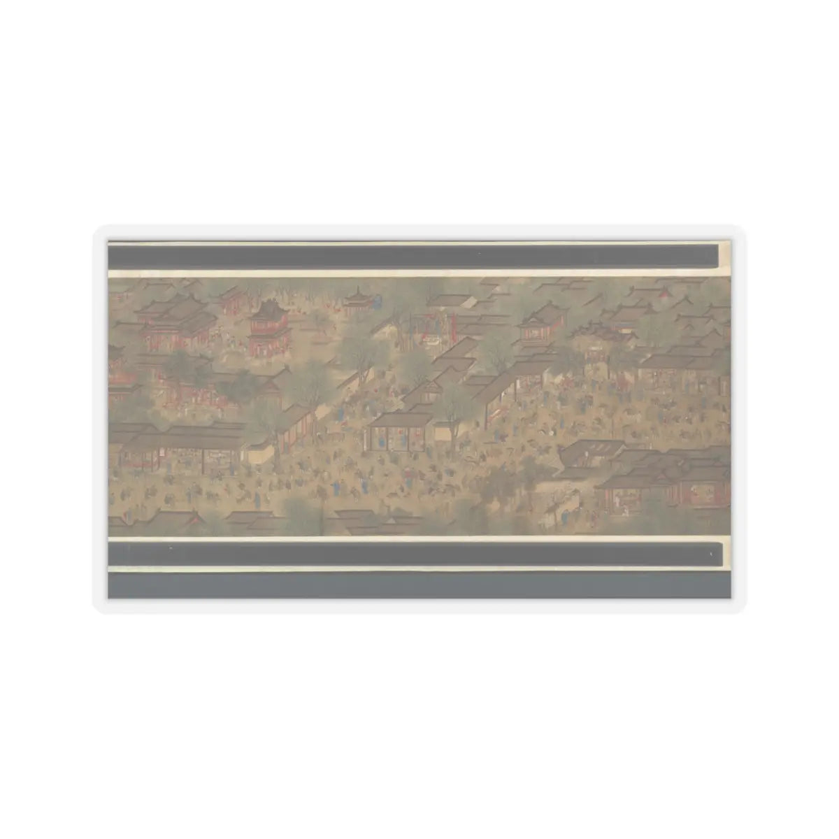 Unidentified artist - Spring Festival on the River - 18th century v9 - STICKER Vinyl Kiss-Cut Decal