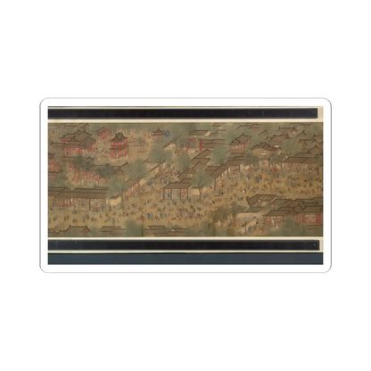 Unidentified artist - Spring Festival on the River - 18th century v9 - STICKER Vinyl Kiss-Cut Decal