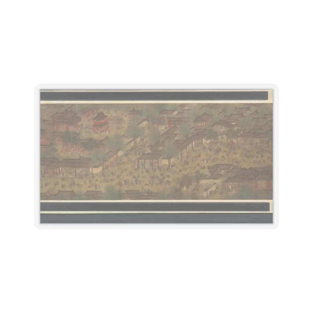 Unidentified artist - Spring Festival on the River - 18th century v9 - STICKER Vinyl Kiss-Cut Decal
