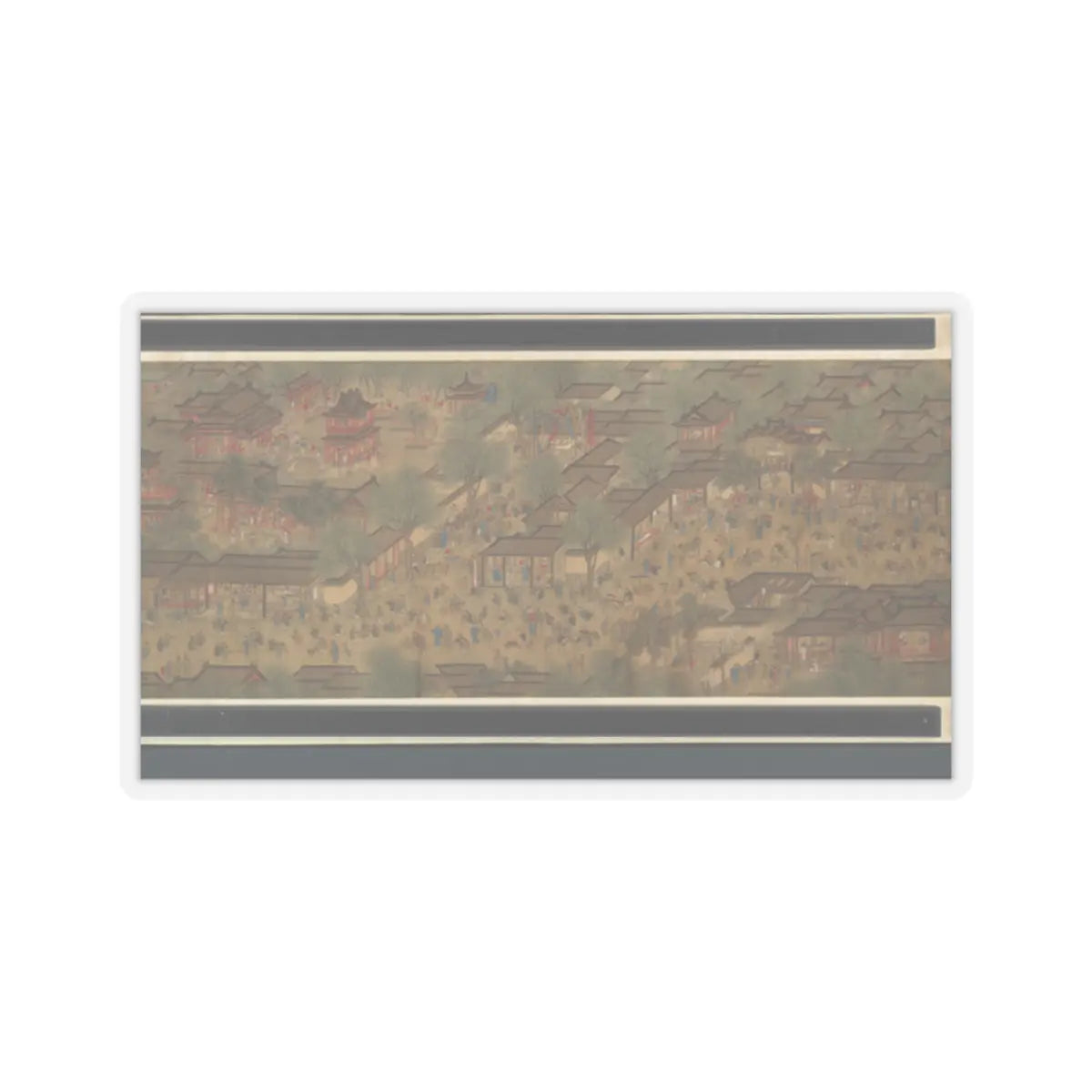 Unidentified artist - Spring Festival on the River - 18th century v9 - STICKER Vinyl Kiss-Cut Decal