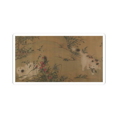 Unidentified artist - Spring Play in a Tang Garden - 18th century v1 - STICKER Vinyl Kiss-Cut Decal