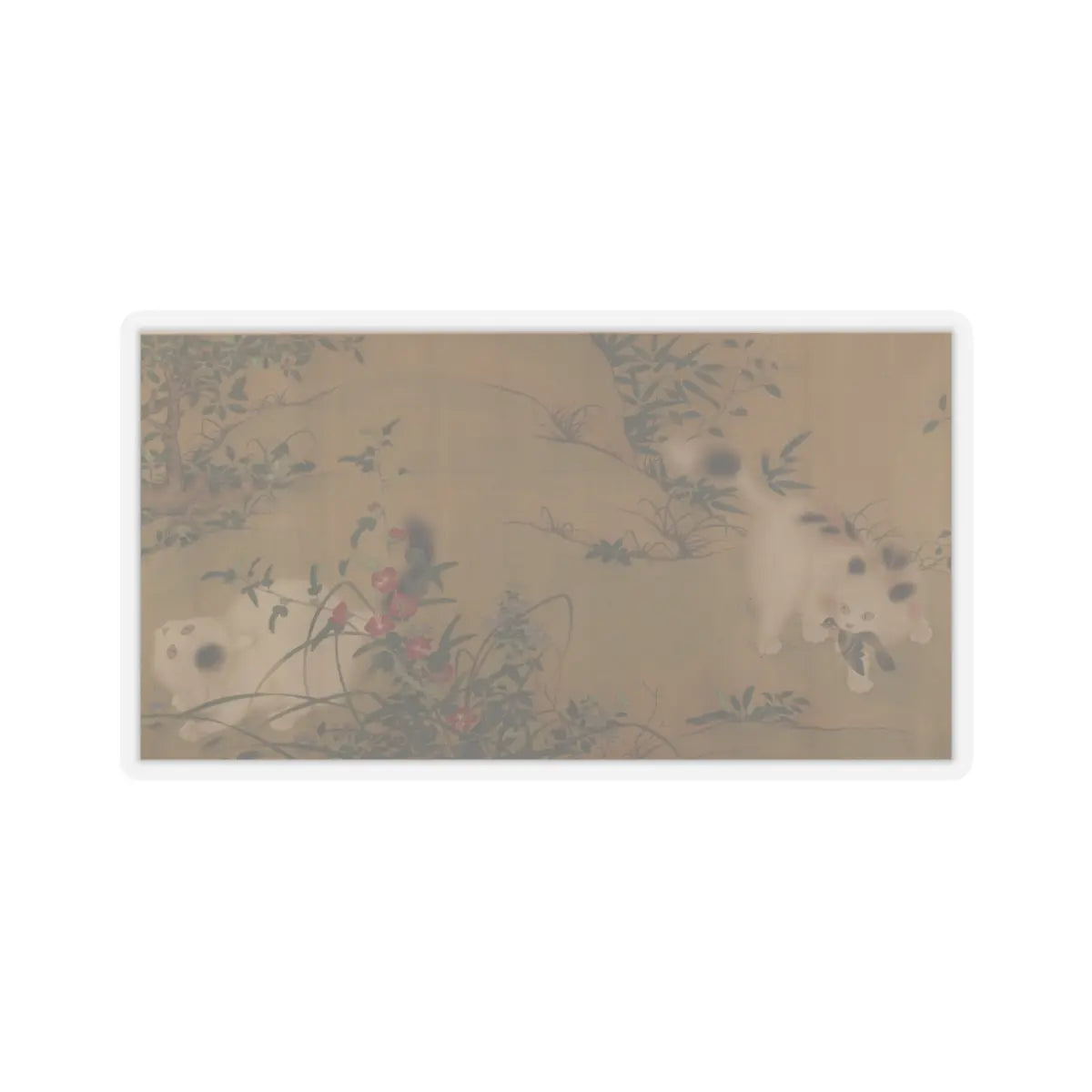 Unidentified artist - Spring Play in a Tang Garden - 18th century v1 - STICKER Vinyl Kiss-Cut Decal
