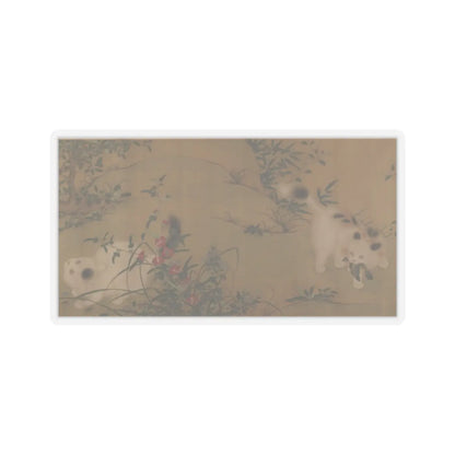 Unidentified artist - Spring Play in a Tang Garden - 18th century v1 - STICKER Vinyl Kiss-Cut Decal