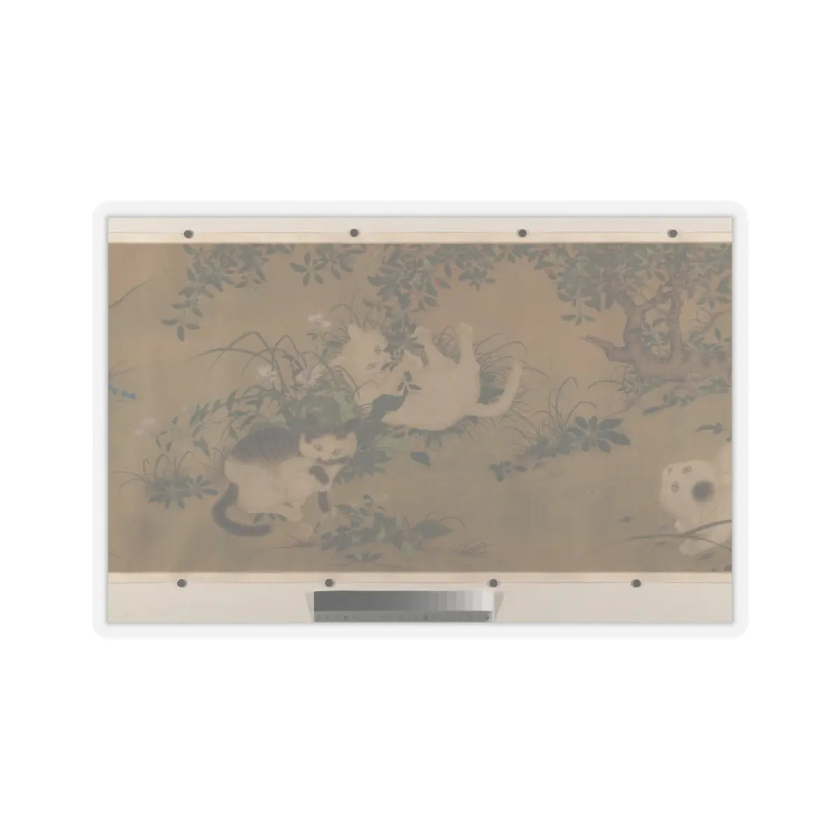 Unidentified artist - Spring Play in a Tang Garden - 18th century v8 - STICKER Vinyl Kiss-Cut Decal